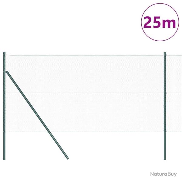 Cl�ture Hexagonale Verte 1,4x25 m Acier