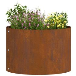 Ensemble de pots en acier corten Acier corten Moyen Durable