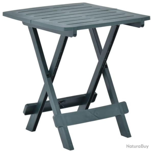 Table pliable de jardin vert 45x43x50 cm plastique