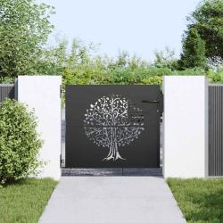 Porte de Jardin Autre Noir 100 x 100 cm Acier peint par poudre