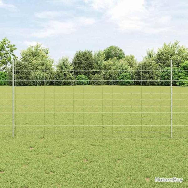 Poteaux de cl�ture 22 pcs U-Channel 120 cm Acier galvanis�