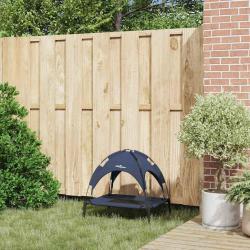 Lit pour chien sur&eacute;lev&eacute; avec toit amovible bleu marine