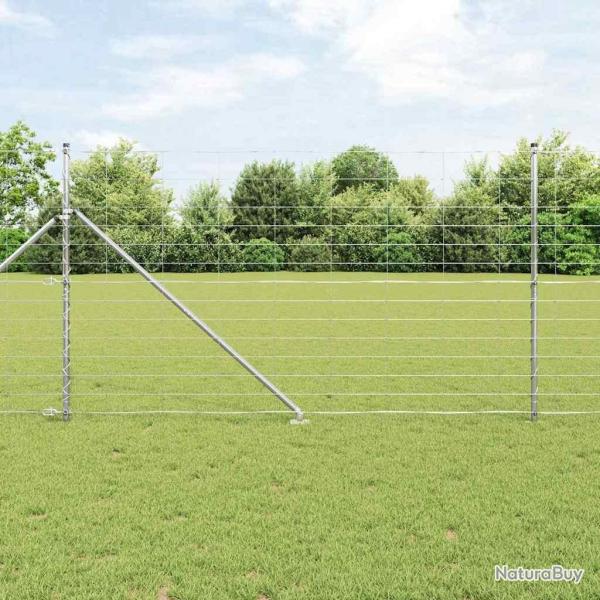 Grillage de Champ 1,4 x 25 m En Acier Galvanis�