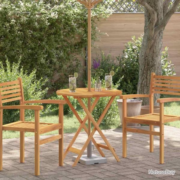 Table de jardin pliable �60x75 cm Bois d'eucalyptus solide