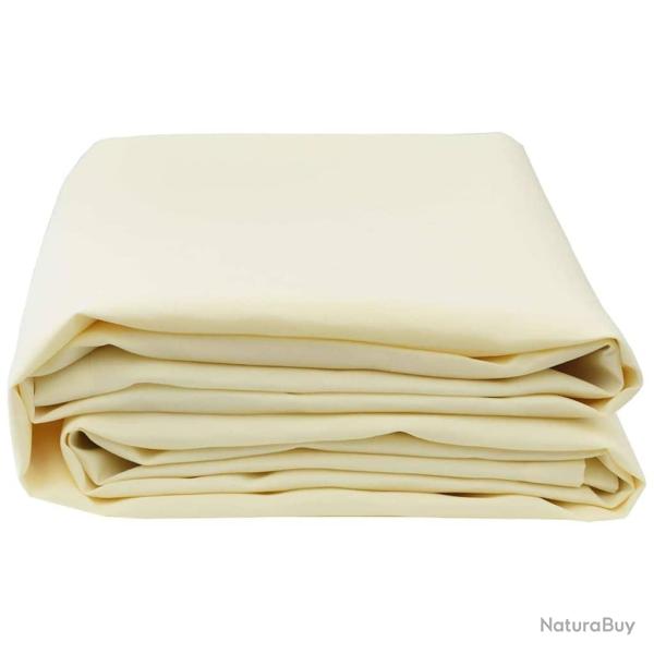 Tissu de rechange pour le parasol en crme, 10x1,6 m