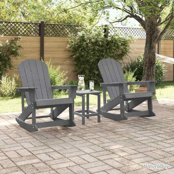 Chaises Ber�antes Adirondack 2 pcs Gris clair 73,5 x 92 x 90 cm