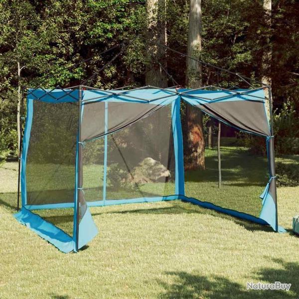 Tente avec toit Autre avec �vent R�glable Bleu et Noir 303 x 303 cm