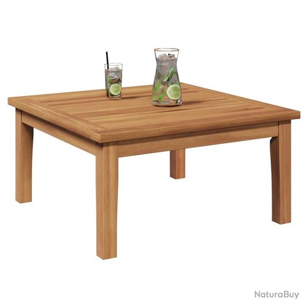 Table de Jardin 60x60x30 cm Bois Massif Teck