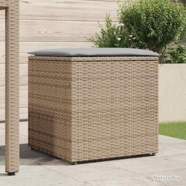 Coffre de rangement ext�rieur Beige Rattan synth�tique Moyen