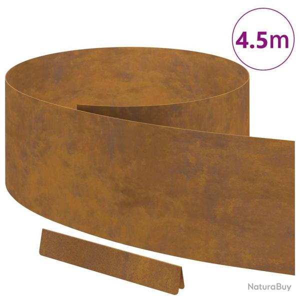 Bordure de Pelouse Rouill� 450 x 0,05 x 15 cm