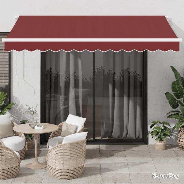 Auvent manuel rtractable bordeaux 350x250 cm