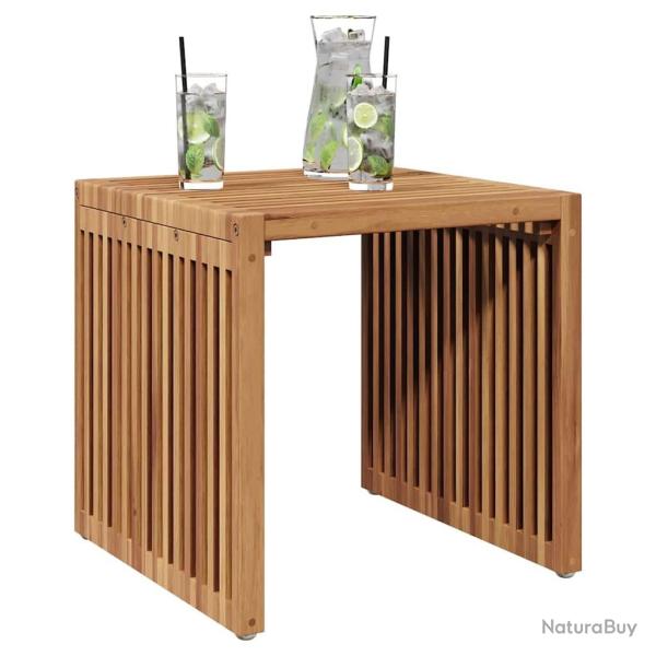 Table d'appoint de jardin 45x42,5x45 cm en bois massif de teck