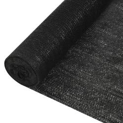 Filet brise-vue Noir 1,2x50 m PEHD 150 g/m&sup2;