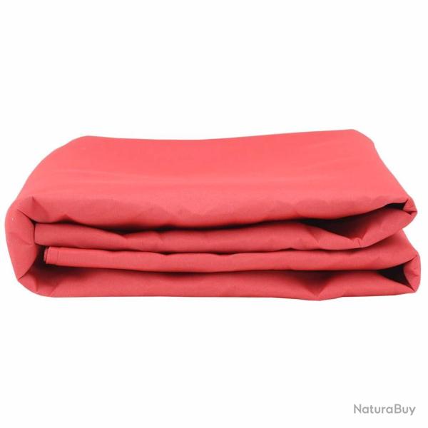Tissu de rechange pour auvent Rouge 10x1,6 m