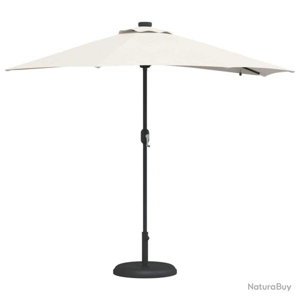Parasol de jardin Couleur sable 294 x 150 x 223 cm tissu