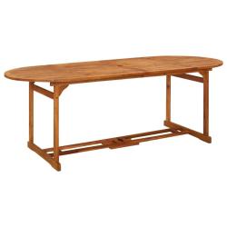 Table &agrave; d&icirc;ner de jardin 220x90x75 cm Bois d'acacia massif