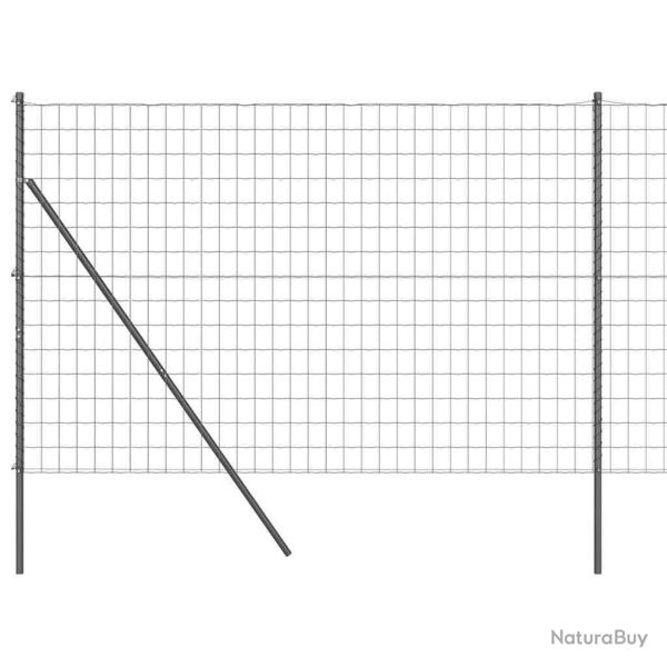 Cl�ture Euro gris 1,5x10 m en acier
