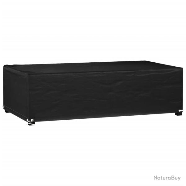 Housse de salon de jardin 8 oeillets 125x70x35 cm rectangulaire