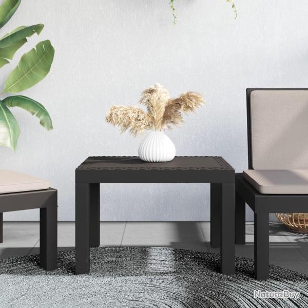 Table de jardin anthracite 59x47x40 cm PP