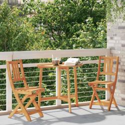 Chaise de jardin 2 pcs Huile Naturelle 40 x 42 x 85 cm