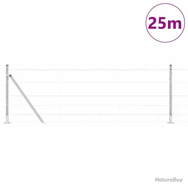 Cl�ture de champ 0,8 x 25 m en acier galvanis�