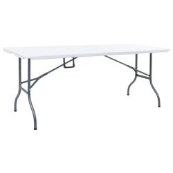 Table pliable de jardin Blanc 180x72x72 cm PEHD
