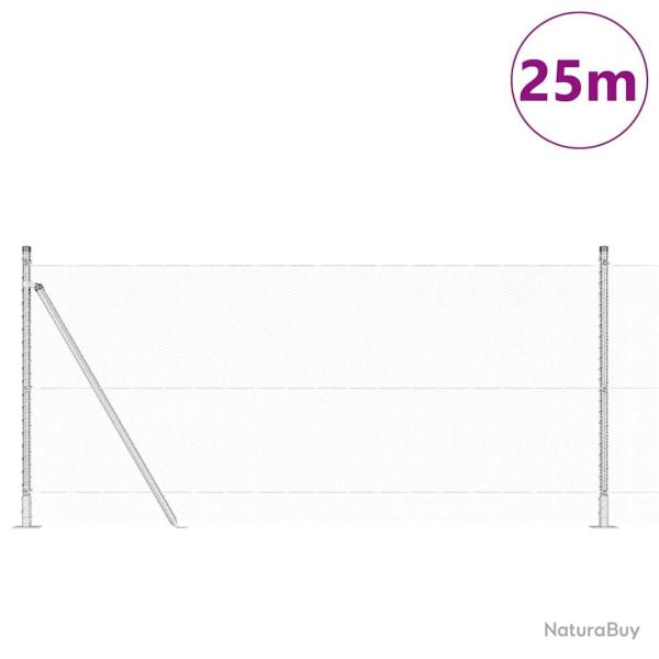 Cl�ture hexagonale 0,8x25 m en acier galvanis�