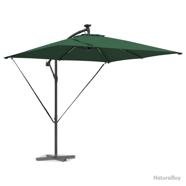 Parasol banane � m�t d�port� Vert 249 x 249 x 250 cm