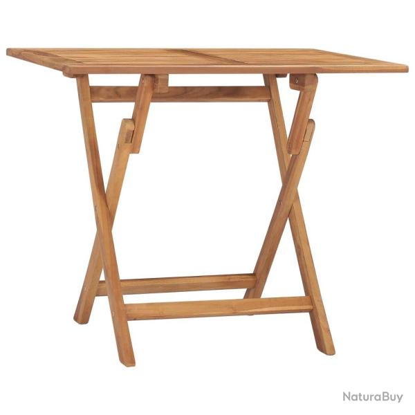 Table � d�ner pliable de jardin 90x60x75 cm Bois de teck solide