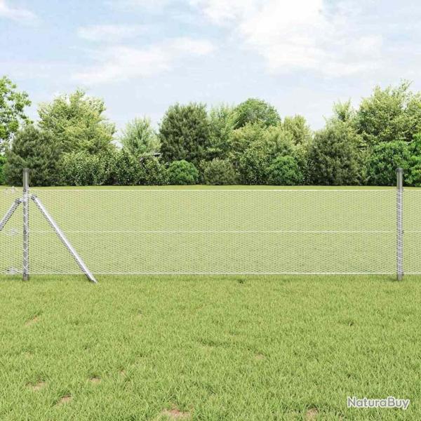 Cl�ture hexagonale 0.4x50 m en acier galvanis�