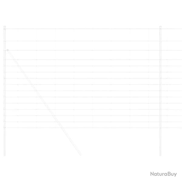 Cl�ture de Champ 1,6x50 m Acier Galvanis�