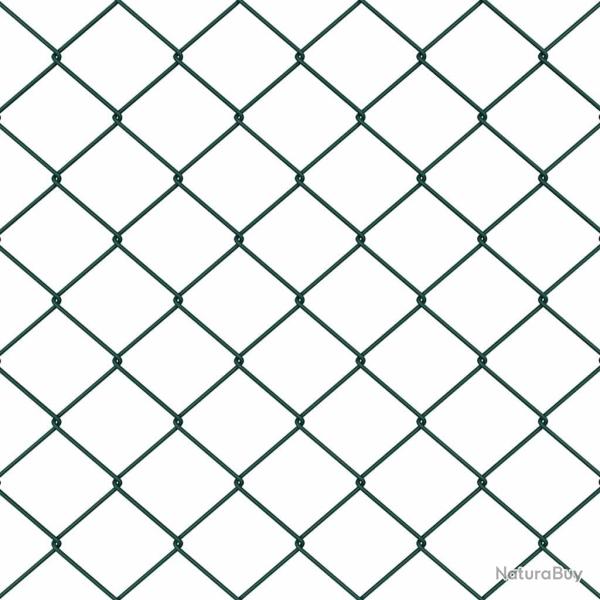 Jeu de Poteaux de Cl�ture Argent 10 x 1.2 m Acier galvanis�