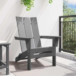 Chaise Adirondack pliante Gris clair 80,5 x 74,5 x 92 cm HDPE