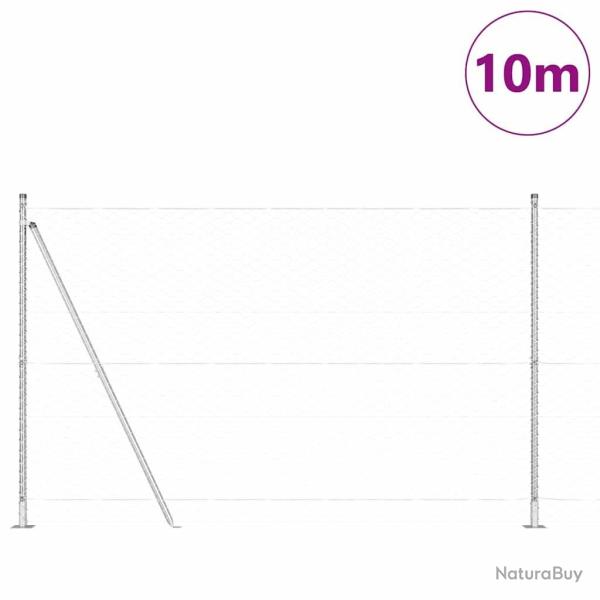Cl�ture Hexagonale 1,6x10 m Acier Galvanis�