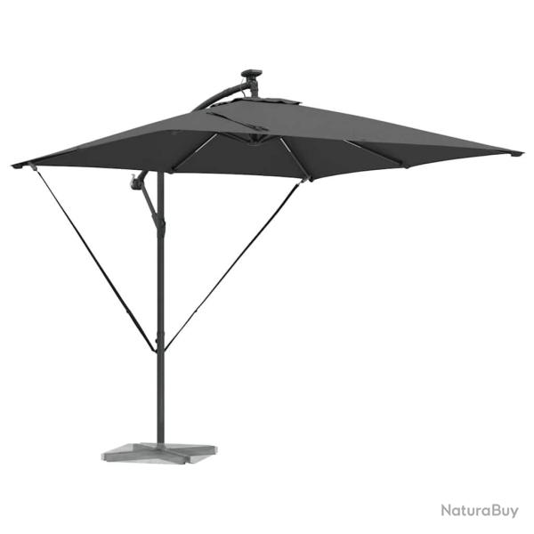 Parasol banane � m�t d�port� Anthracite 249 x 249 x 250 cm