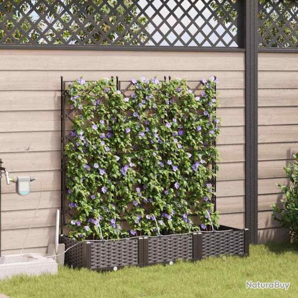 Jardini�res de jardin 1 pc Marron 120 x 40 x 126 cm Plastique