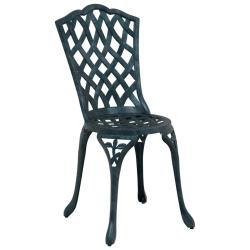 Chaise de jardin 2 pcs Vert 39 x 40 x 87cm Aluminium