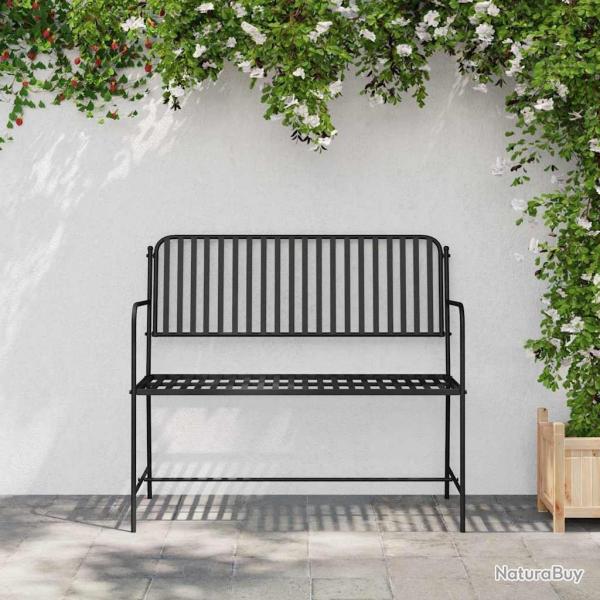 Banc d'ext�rieur Noir M�tal Standard Durable Banc d'ext�rieur