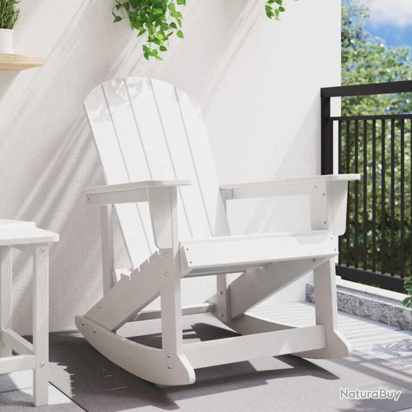 Chaise Ber�ante Adirondack Blanche 73,5x92x90 cm HDPE