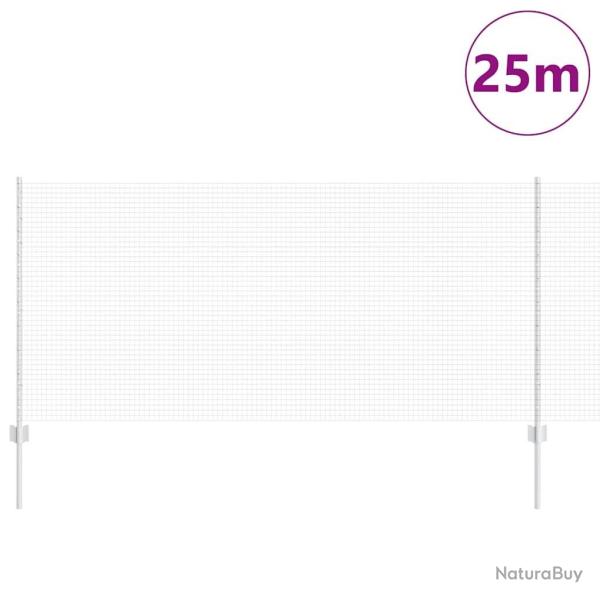 Set de Cl�tures de Jardin Set de 2 Acier galvanis� 25 m de long