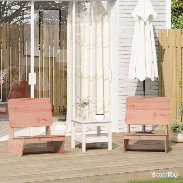 Chaises de jardin lot de 2 60x64x70,5 cm bois massif de douglas
