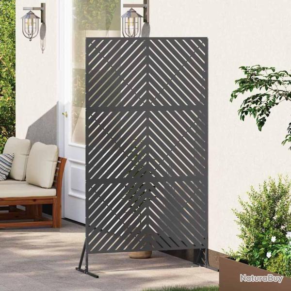 �cran de Confidentialit� Noir 100x50x180 cm en Acier