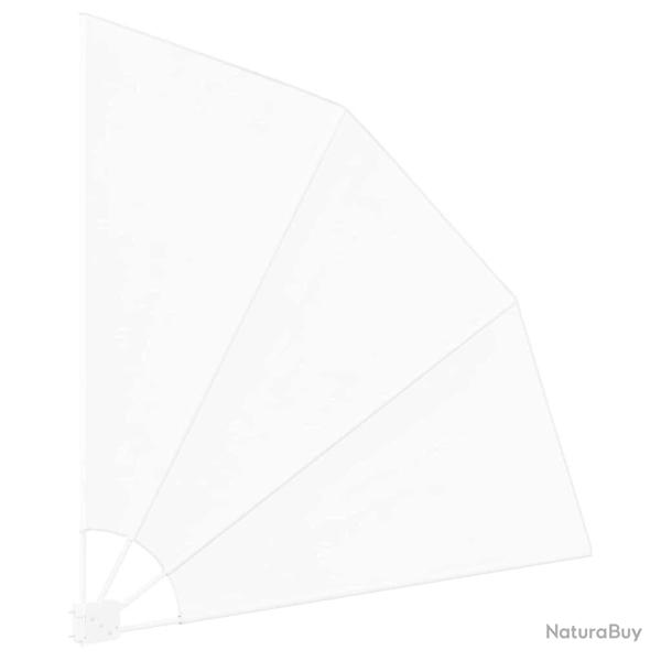 �cran de confidentialit� pour balcon Blanc 160 x 160 cm tissu