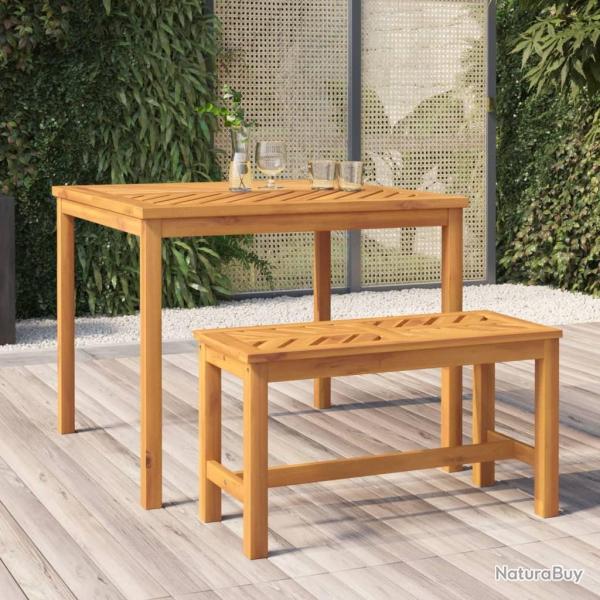 Table � manger de jardin 90x90x74 cm bois d'acacia solide