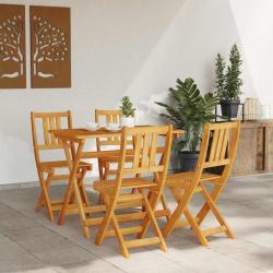 Chaises de jardin pliantes 4 pcs 36x46x86 cm Bois d'acacia massif