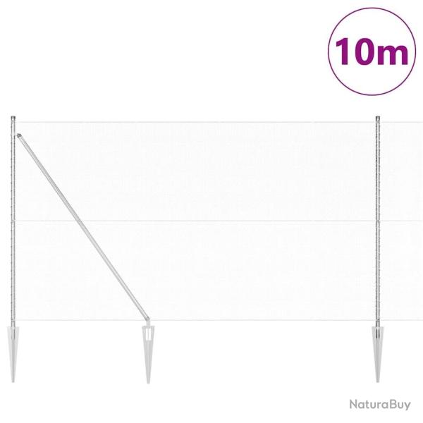 Cl�ture hexagonale 1,5 x 10 m en acier galvanis�