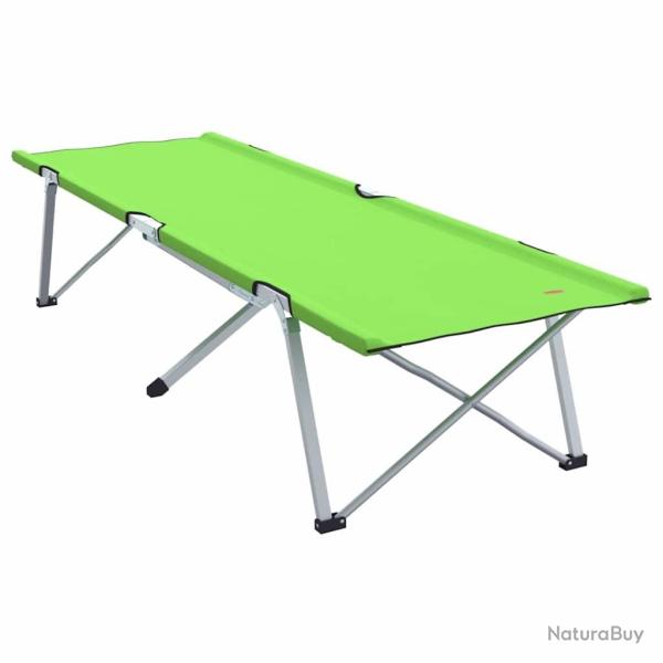 2 lits de camping pliants avec sac de transport, en tissu Oxford 600D, couleur vert fonc�.