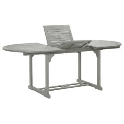 Table de jardin Gris 200x100x75 cm Bois d'acacia massif