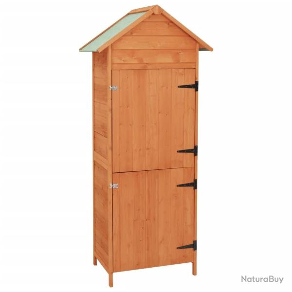 Armoire de rangement de jardin Marron 42,5x64x190 cm