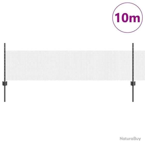 Coffret de cl�ture en fil de fer � poules Set de 2 Gris